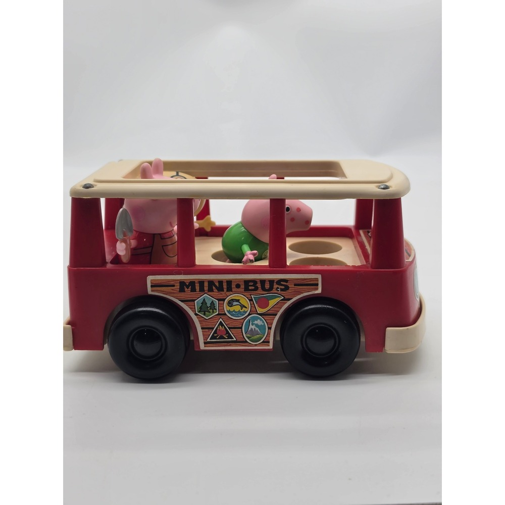 1969 Fisher Price Play Family Mini Bus Model #141 with Mickey and Peppa Pig - Picture 12 of 16